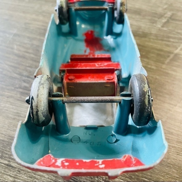 Vintage 1950s HUBLEY‎ KIDDIE-TOY # 465 Green Buick Convertible Hardtop 7" Long - Picture 10 of 11